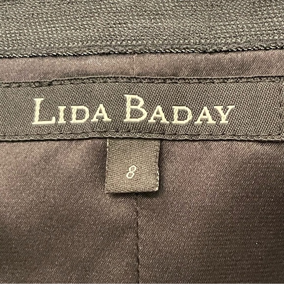 Lida Baday Grey/Black Silk Top Strapless Party Dress (4-6) - Picture 12 of 14